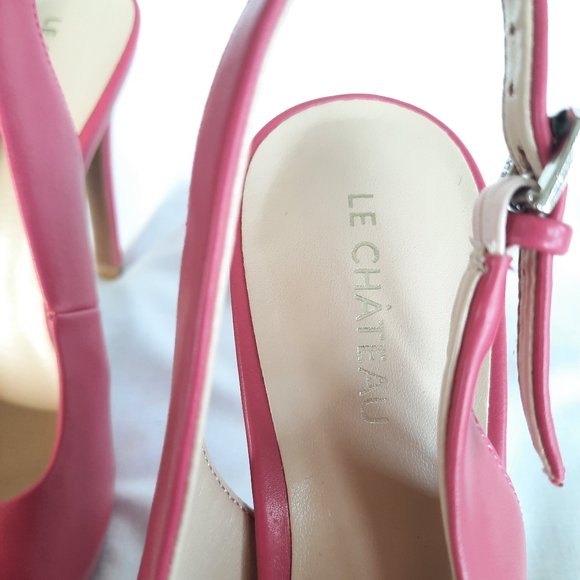 NWT! Le Chateau Sling Back Heels - Picture 6 of 7